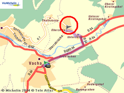 Karte von Vacha